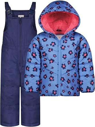 Carters Girls Toddler Heavyweight 2-piece Skisuit Snowsuit, Leopard 4