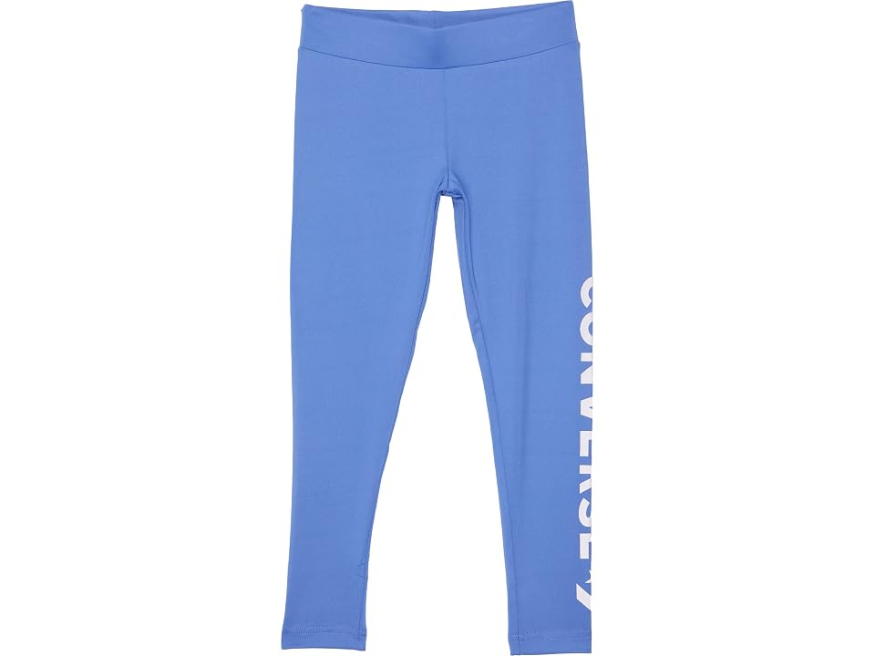 Converse Kids Star Chevron Leggings (Big Kids) (Ozone Blue) Girl's Clothing INTERNATIONAL SHIPPING