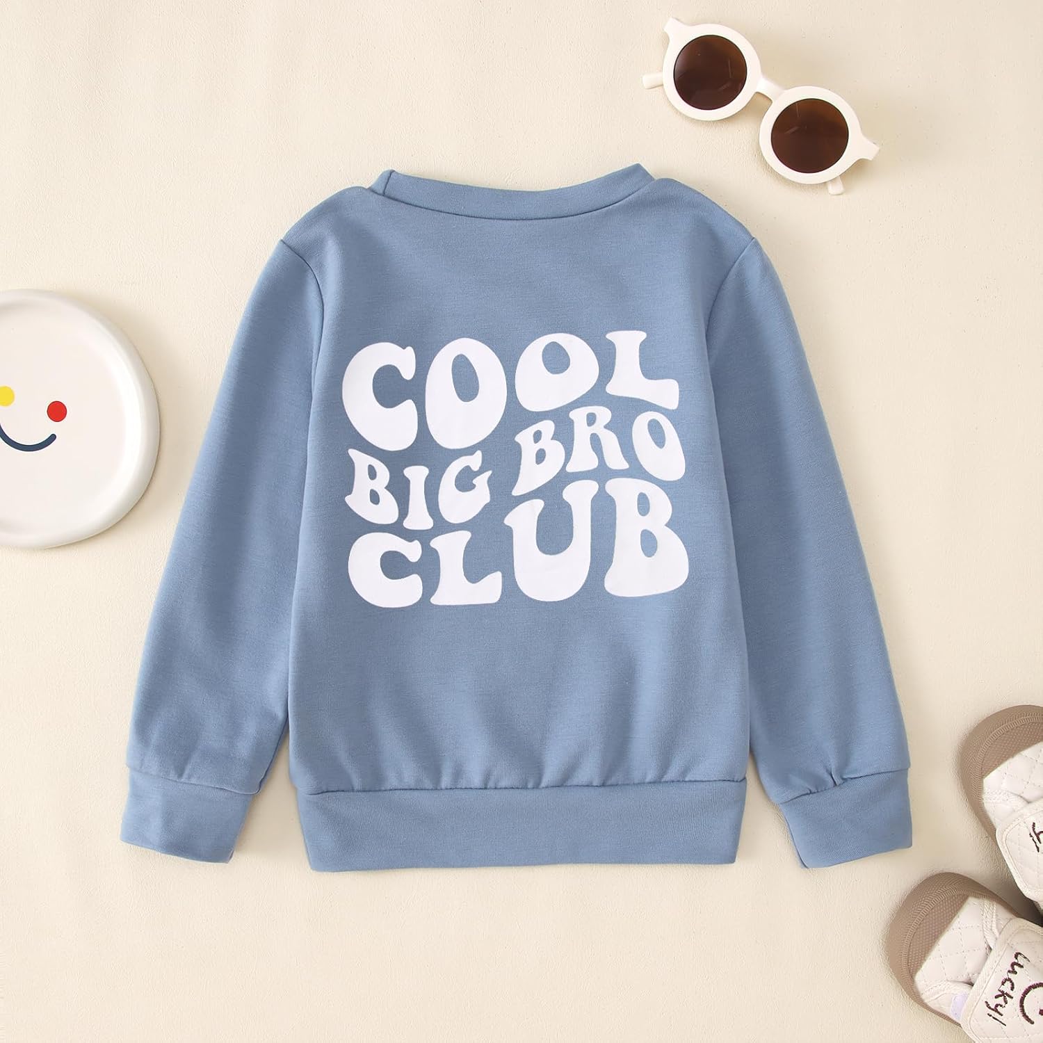 BOUTIKOME Big Brother Sweatshirt Toddler Baby Boy Cool Big Bro Club Shirts Announcement Pullover Long Sleeve Fall Tops - Image 6