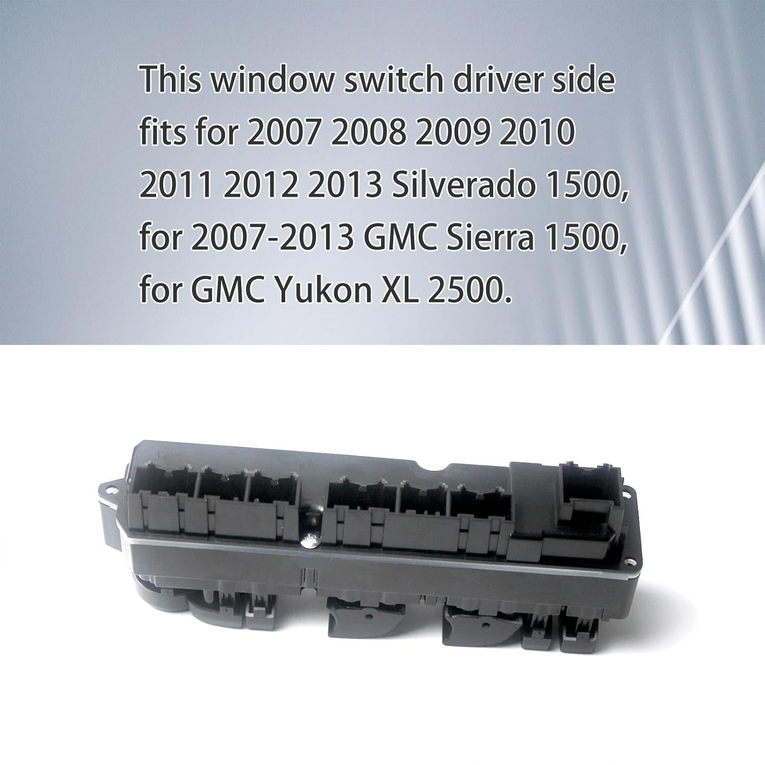 Master Power Window Switch Compatible with Chevy Silverado 1500 2500 3500, Tahoe, Suburban, Avalanche GMC Sierra 1500 Yukon XL 2500 2007-2013, Replaces 15906881 15093440