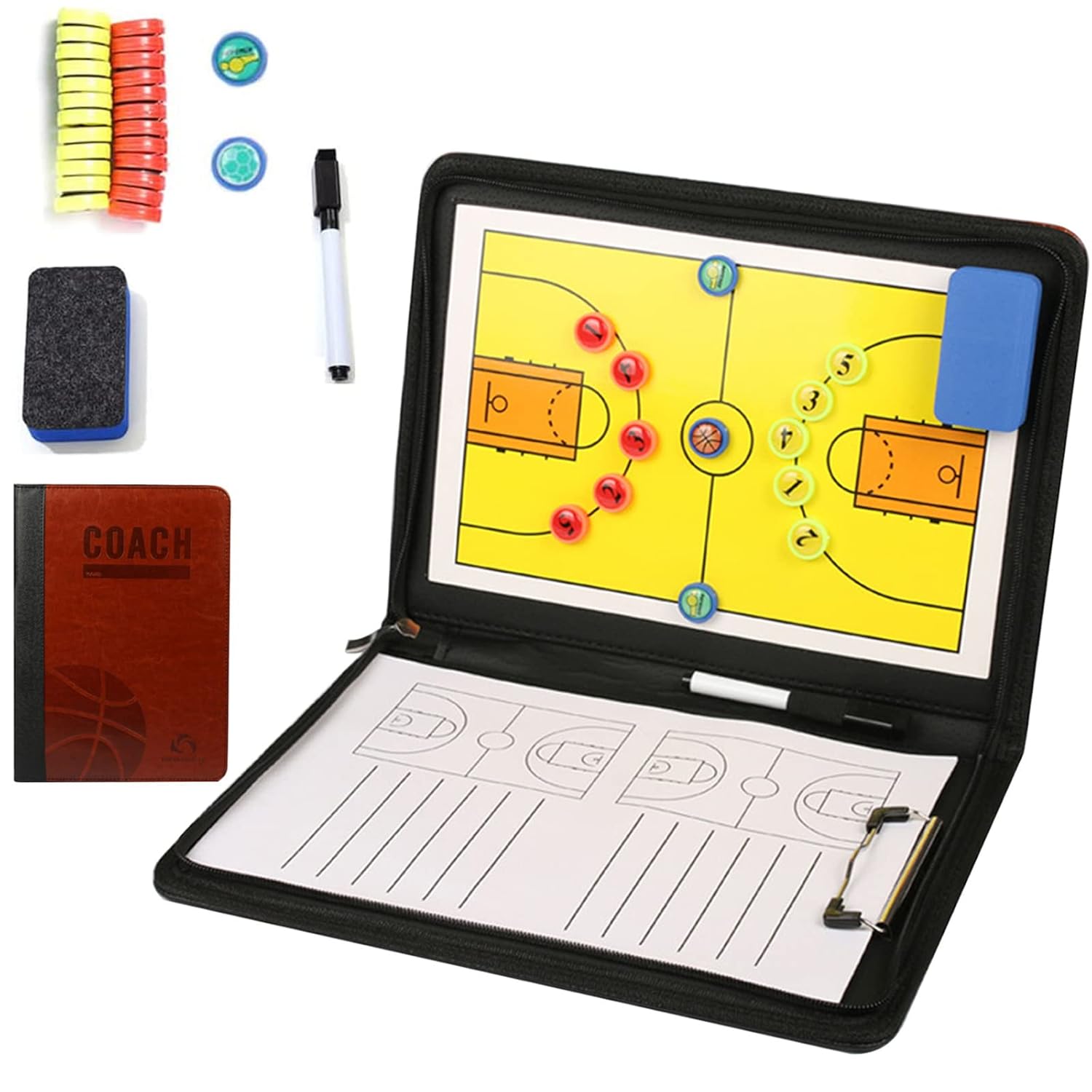 PhantomSky Basketball Coaching Board, Coaches Clipboard Kit