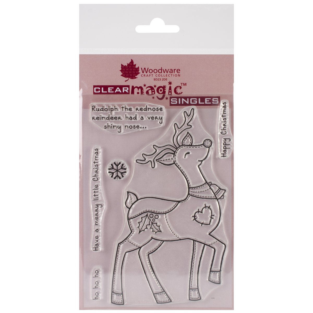 Woodware Craft Collection Woodware Stamp, 5.75 by 4Inch, Patch