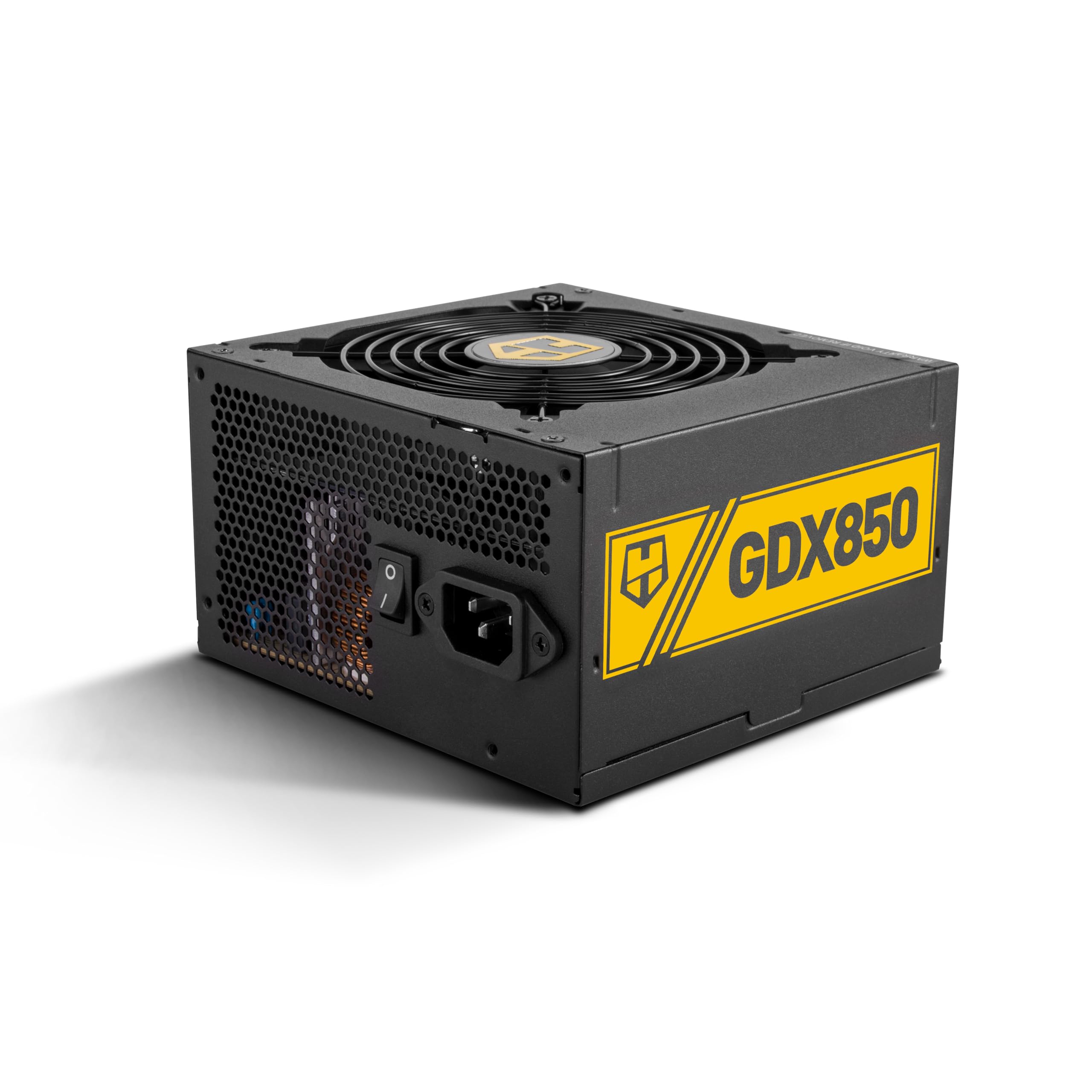 NOX Xtreme Products Hummer GDX 850W 80 Plus Gold - Fuente de Alimentación 850W, ATX 3.1, S-ATA, PCIE 5.1 12V-2x6, Ventilador de 120mm ultrasilencioso, Entrada 240V, Color Negro