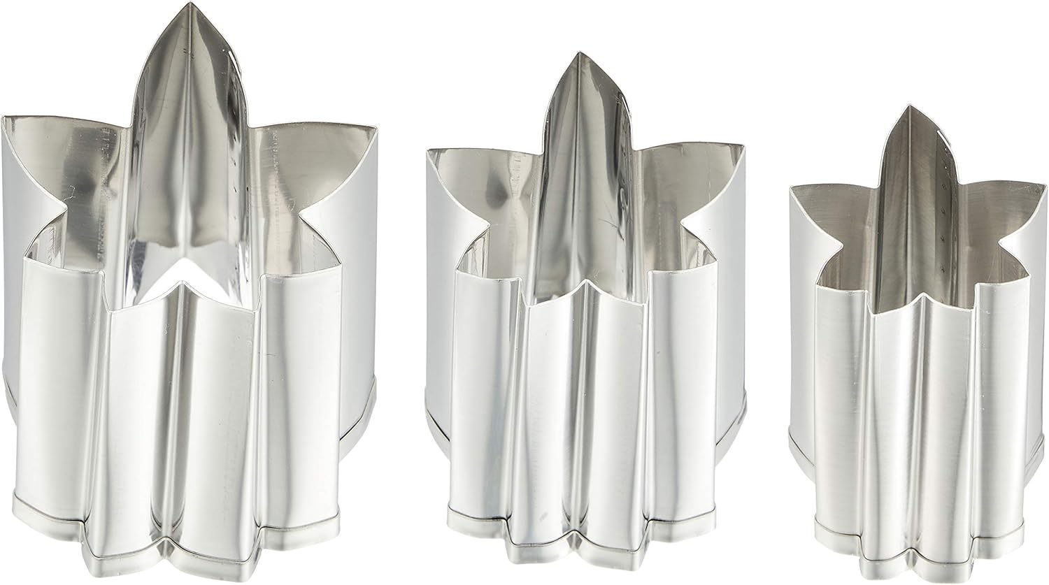 Endoshoji BNK06011 Professional Thick Mouth Cutter, 3 Pieces, Autumn Leaves, 18-8 Stainless Steel, Made in Japan