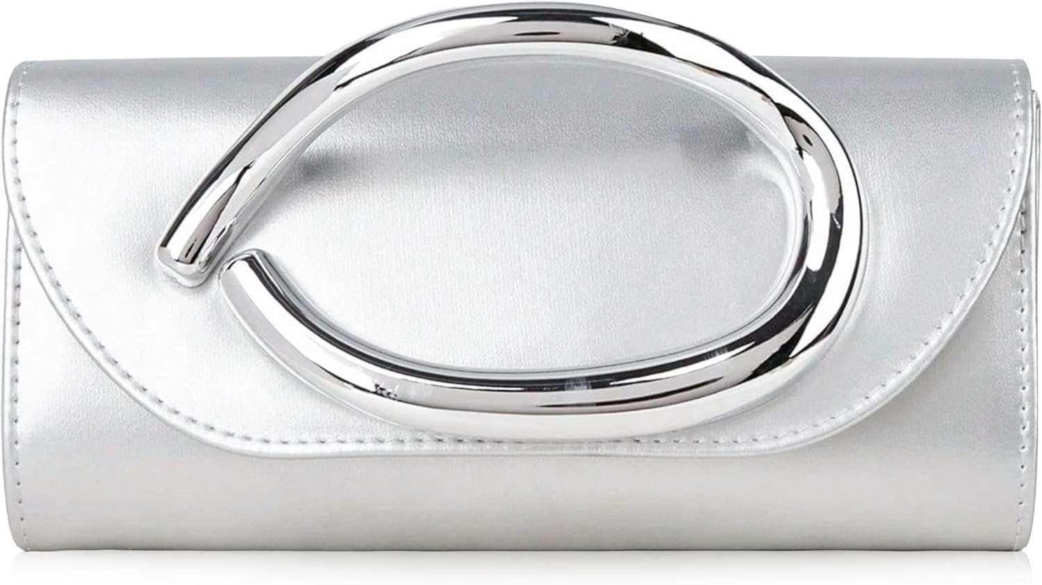 Clutch Purses for Women – Evening Bag with Chain Elegant Dressy Formal Handbag Metal Handle Purse