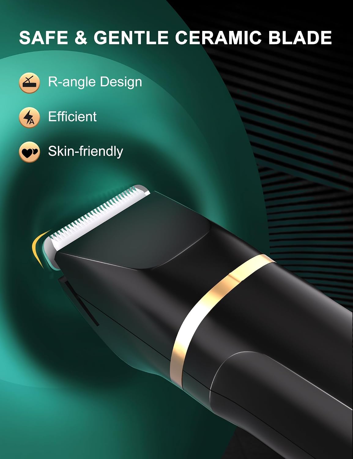 Body Trimmer Men 3 in 1, Pubic & Ball Trimmer Man IPX7 Waterproof thumbnail 2