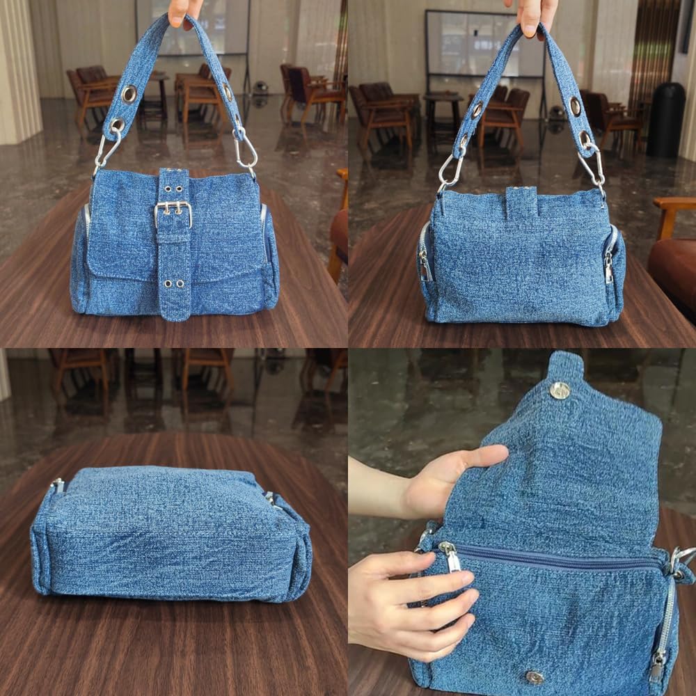 Fashion Women Shoulder Bag Denim Crossbody Handbag Female Messenger Purse Bags