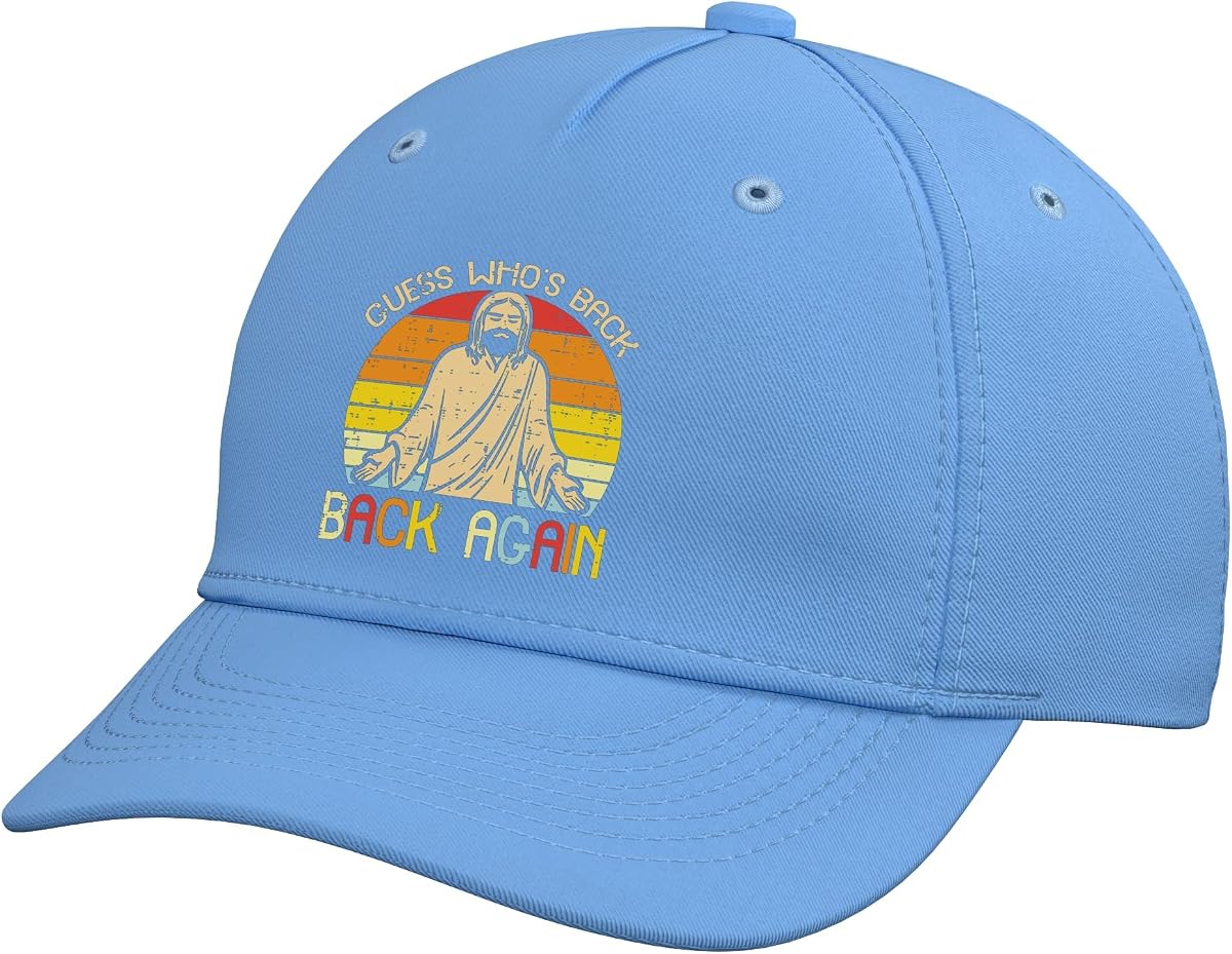 Easter Jesus Guess Whos Back Religious Christian Women Men Adjustable Baseball Hat
