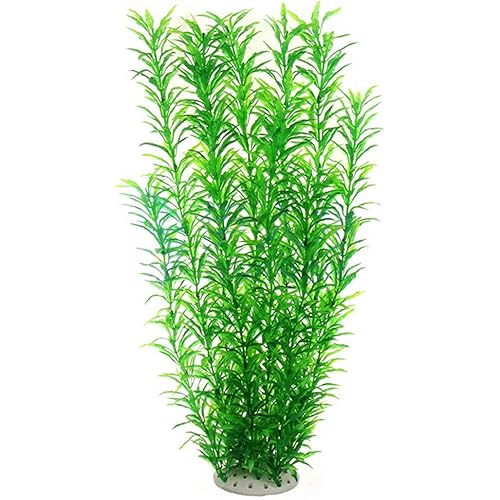 Large Aquarium Plants Artificial Plastic Fish Tank Plants Decoration Ornaments Safe for All Fish 20 Inches Tall (1)