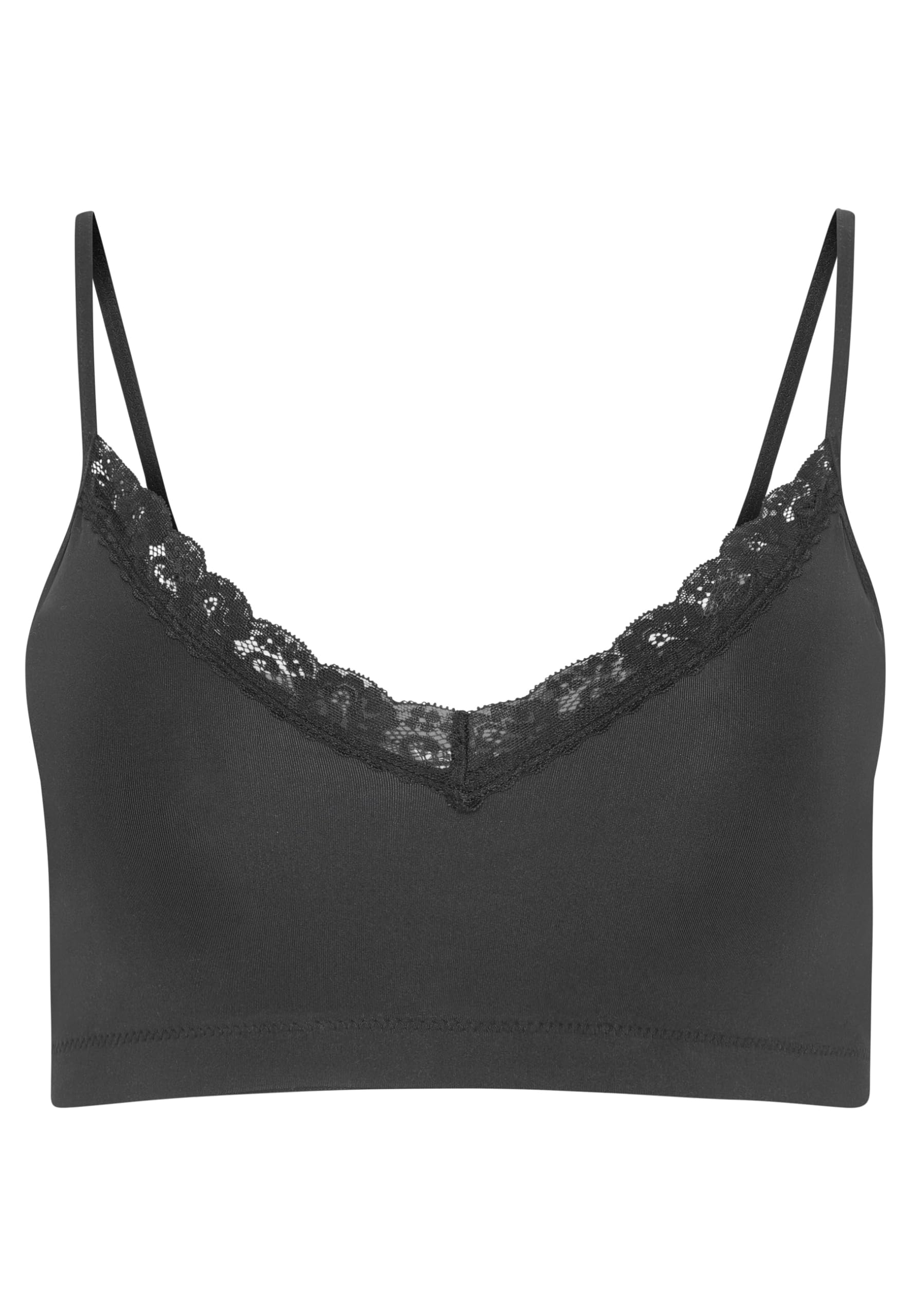 Jockey Women's Parisienne Padded Bralette, Black, L