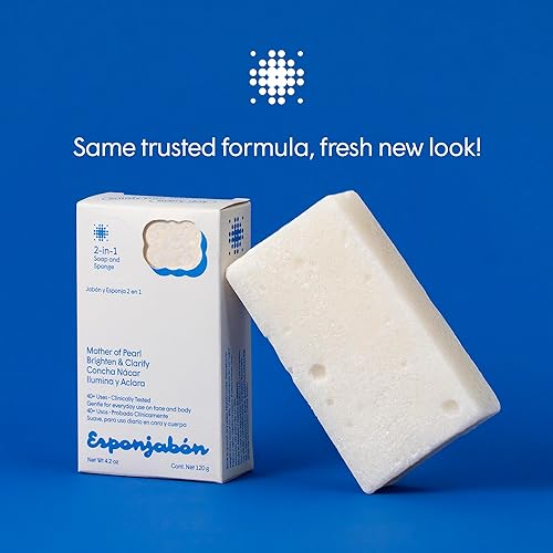 Miniatura 2 de T.Taio Esponjabon - Esponja de jabón de madreperla – Limpiador de ducha refrescante para lavado de baño y eliminación de aceite – Necesidades