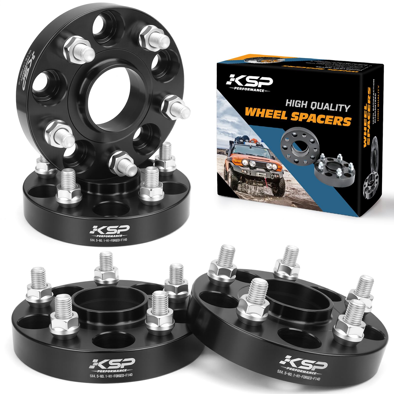 KSP PERFORMANCE 20mm 5x114.3 Hubcentric Wheel Spacers Fit TC XB, ES300 350, GS300 350 430,IS250 300 350,LS400 430 460,RC300 350, Camry Highlander Tacoma(4 pcs 60.1 bore 12X1.5mm)