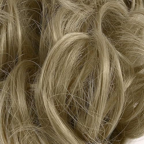 Vista 15 de Extensiones de cabello desordenado, coleta, peinado recogido, Moño, marrón, (dark brown mix ash blonde) marrón, (dark brown mix ash blonde),Mezcla