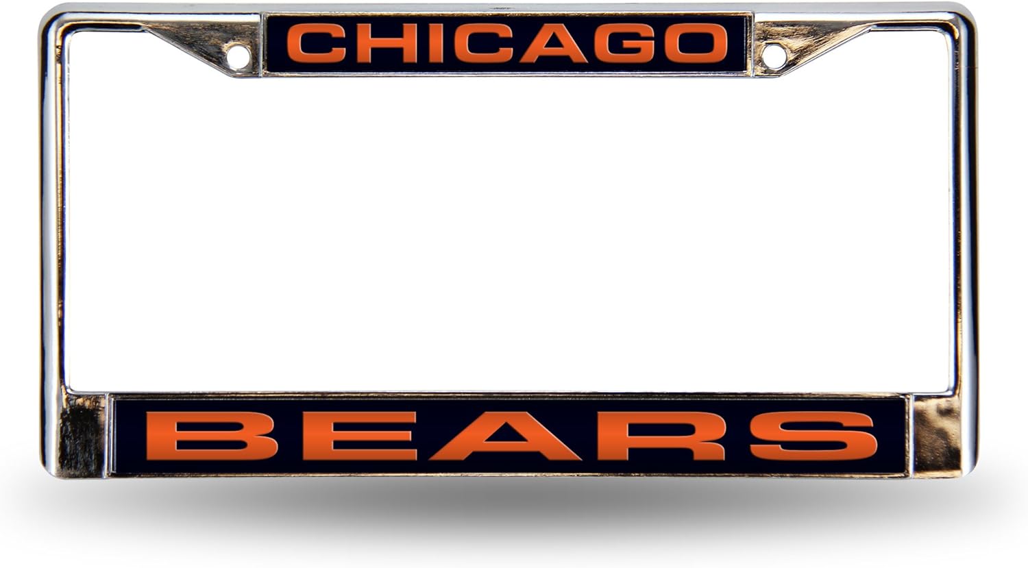 Rico Industries NFL Football 12" x 6" Laser Cut Chrome Frame - Car/Truck/SUV Automobile Accessory