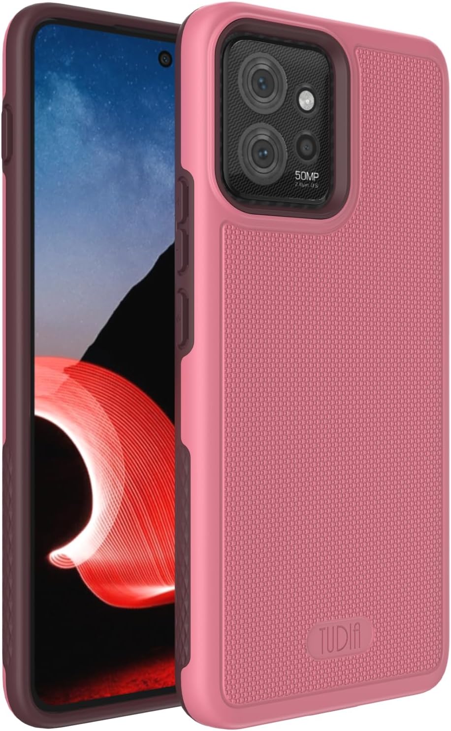 TUDIA DualShield Grip Designed for Motorola ThinkPhone Case (2023), [MergeGrip] Dual Layer Shockproof Slim Military Grade Non-Slip Tough Heavy Duty Protective Phone Case Cover (Matte Black)