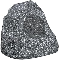 Vista 4 de (Juego de 4) nuevas bocinas de rock para patio o jardín impermeables color granito para exteriores