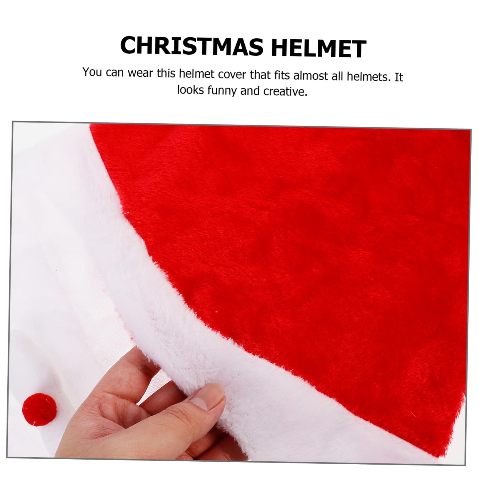 Ciieeo 3 Piezas De Gorros De Papá Noel Creativos Para Adultos Fundas Navideñas Para Casco Gorros De Papá Noel Para Decoración De Casco Unisex.
