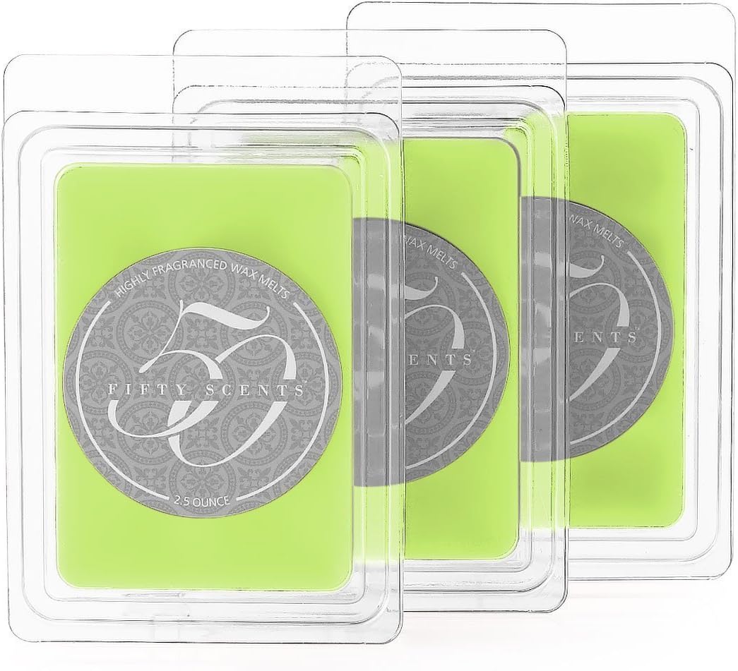 Fifty Scents highly fragranced, scented wax melts - 3-Pack Tropical Lime Colada 7.5 OZ
