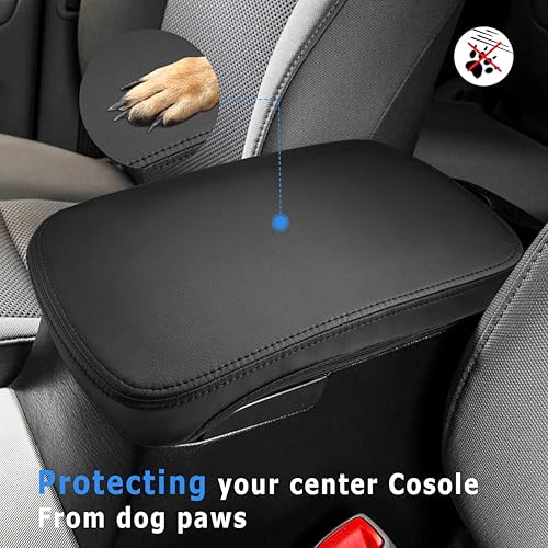 Miniatura 3 de INTGET Funda para reposabrazos de consola central de automóvil para Toyota Tacoma Accessories 2005-2015 de cuero Tacoma consola media reposabrazos