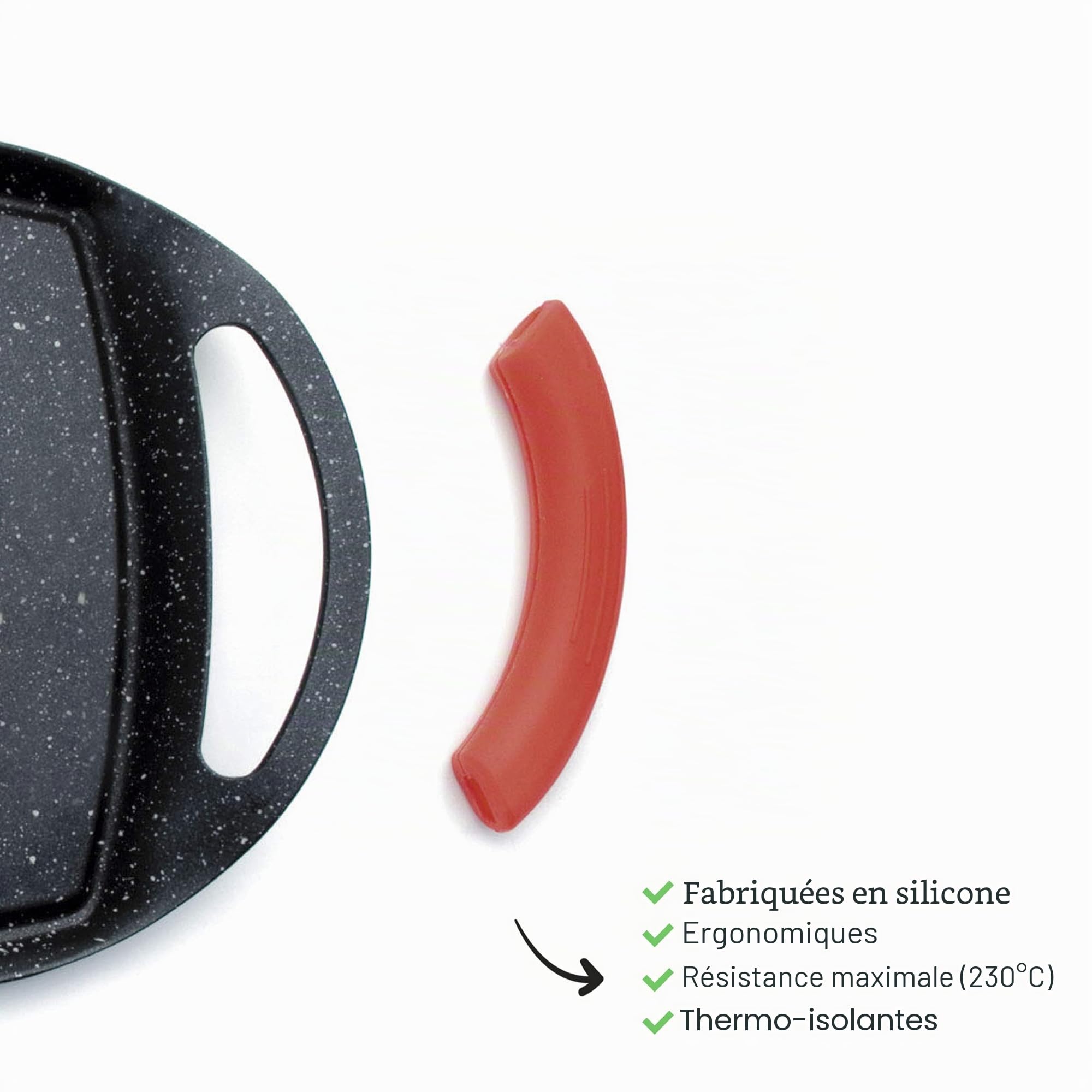 Lacor 25536 - Grill en pierre écologique 29x22,5 cm, aluminium coulé, Ful | Ustensile professionnel durable; conçu pour un rendement optimal y nettoyage rapide et facile au lave-vaisselle