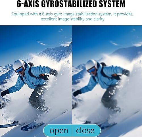 Miniatura 3 de Cámara de acción para casco: cámara deportiva impermeable 4K Ultra HD de 16 MP, gran angular de 145°, incluye soporte para casco y accesorios para