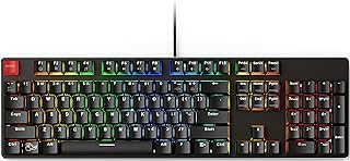 Glorious Custom Gaming Keyboard - GMMK 100% Percent Full Size - USB Wired Mechanical Keyboard - RGB Hot Swappable Switches & Keycaps - Black Metal Top Plate