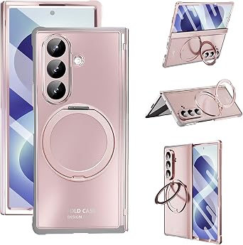 Case for Samsung Galaxy Z Fold 8 Ultra, with Ring Stand Pink