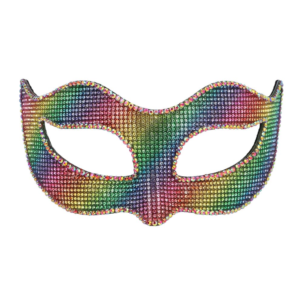 Masque Arc-en-Ciel Prisma pour Carnaval et Fêtes Thématiques