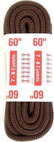 SC Johnson Kiwi Outdoor Nylon Boot Laces, redondos, marrón, 0.8 oz