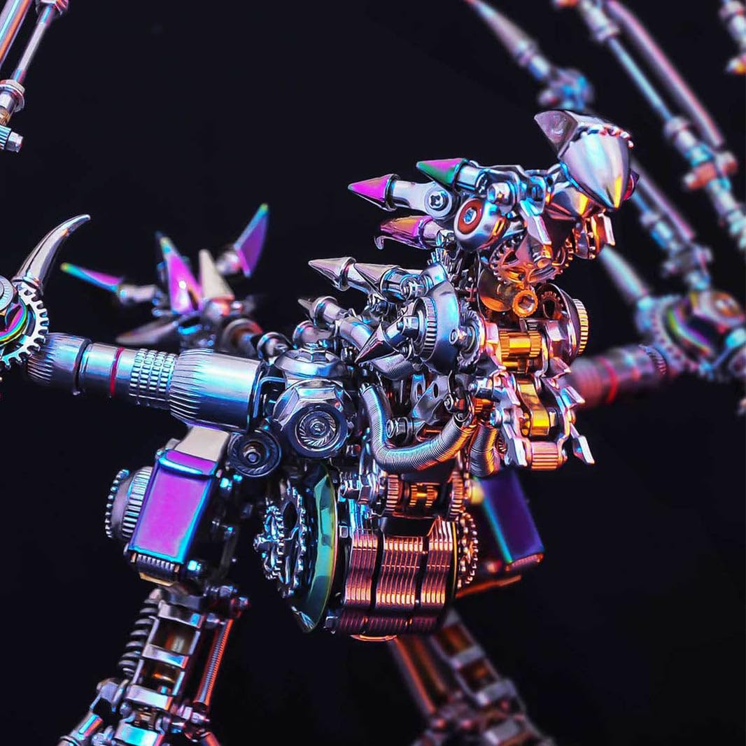 Puzzle 3D in metallo con drago occidentale per adulti, kit di montaggio modello Wyvern, puzzle mestieri rompicapo Cyberpunk, ornamento fai da te, decorazione perfetta per la stanza e regali (1300