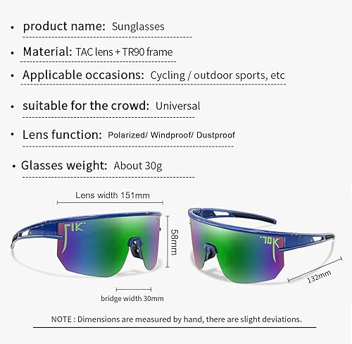 Miniatura 2 de nobleboy Sport Polarized Sunglasses for Women Men,Sports Sunglasses UV400 Protection for Running Cycling Outdoor Glasses