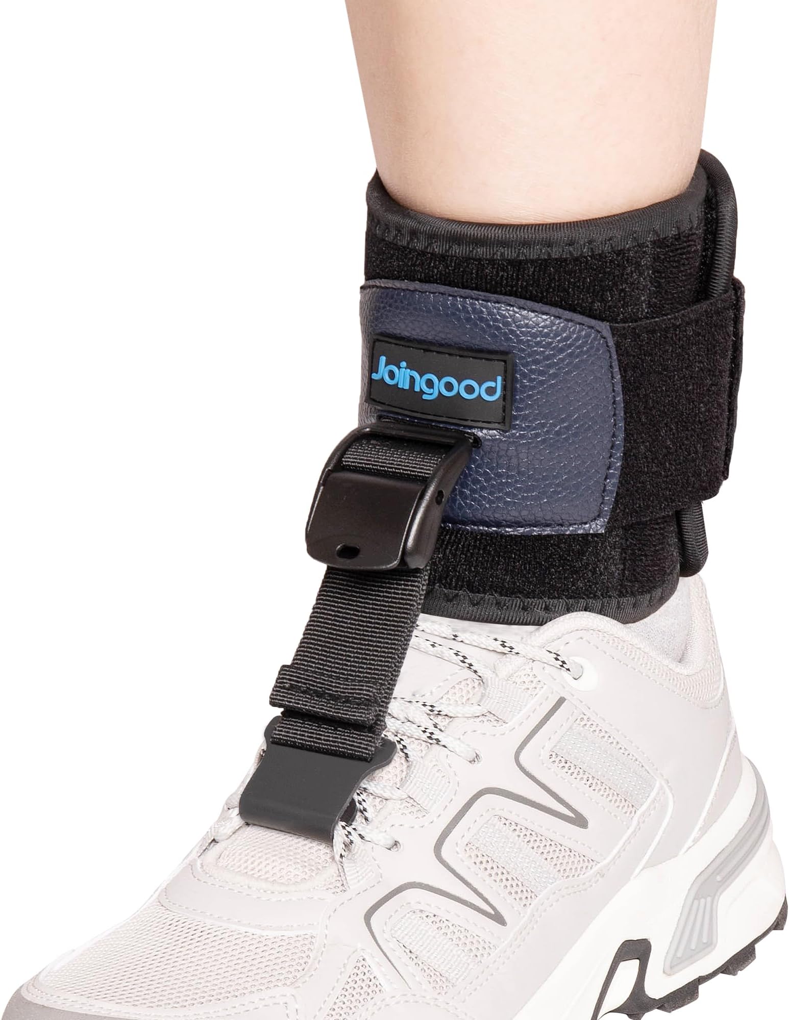 Foot Drop Brace, AFO Drop Foot Brace for Walking with Shoes, Soft Foot Drop Splint for Ankle Joint, Adjustable Brace for Foot Drop Support, Fits Left or Right Foot, Women & Men(S/M)