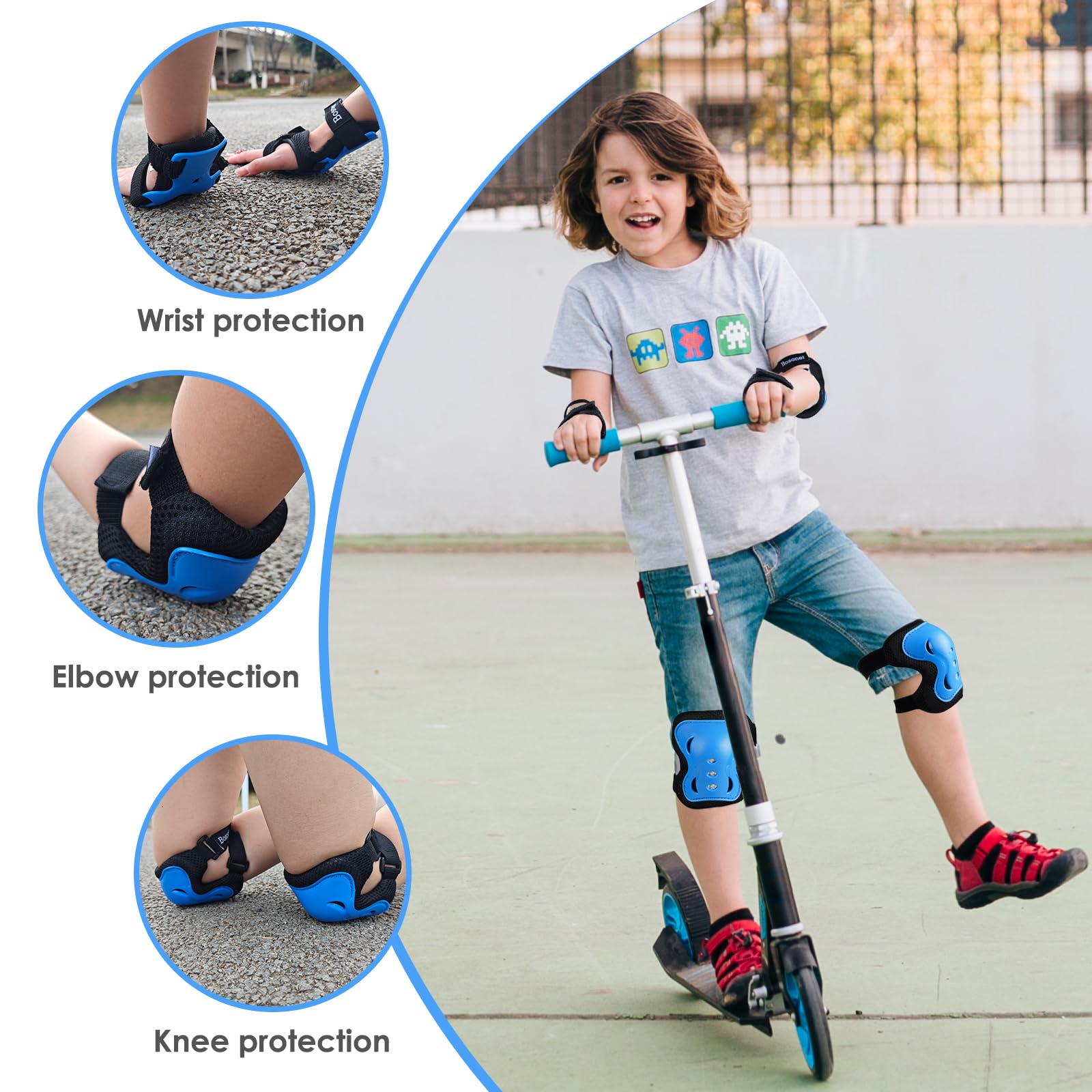 Lot De Protections Roller, Trottinette, Skate, Vélo - Taille S
