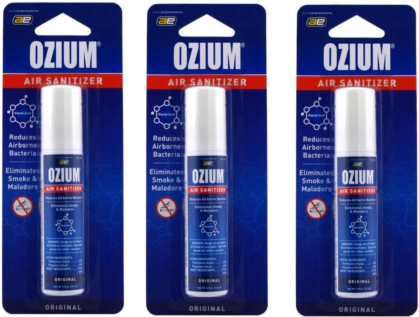 Ozium Air Santizer Original Scent (3 pack) Amazon.ca Health
