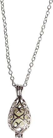 Arsimus Glow in Dark Teardrop Necklace