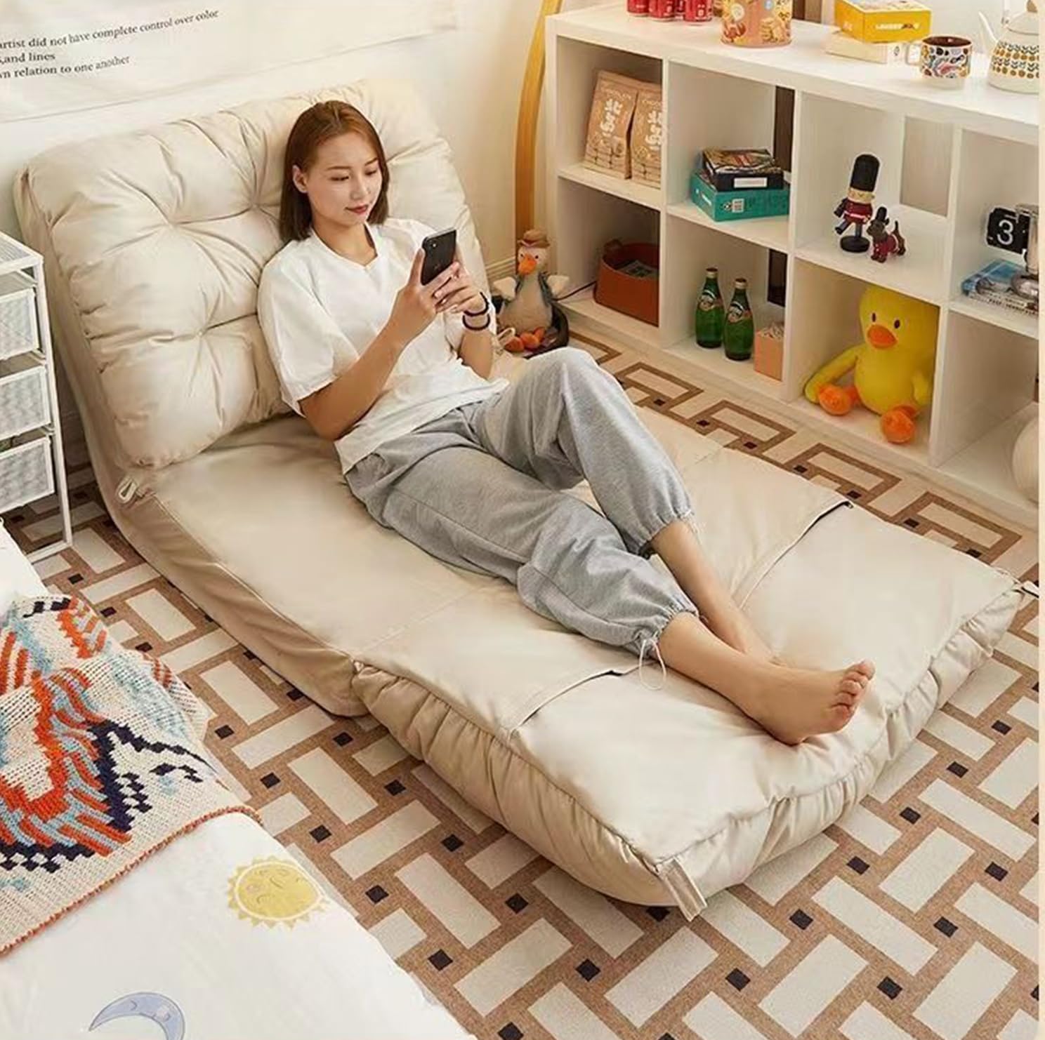 Amazon｜大人のための豆袋のベッド折るソファ・ベッドの床のマットレス