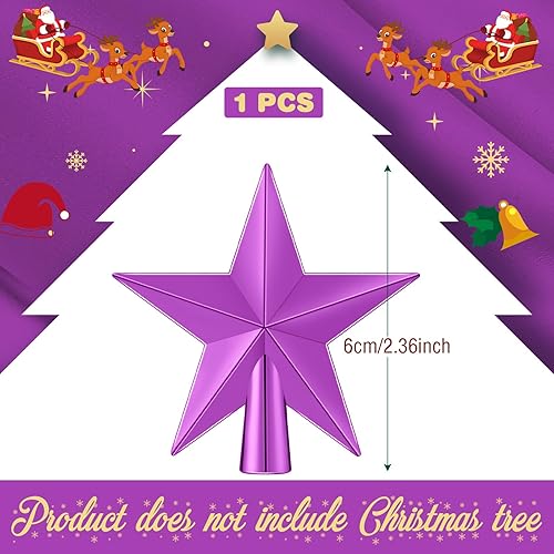 Miniatura 35 de Hanaive Decoración para árbol de Navidad, mini estrella pequeña para árbol de Navidad, adornos de estrella decorativa para el hogar, fiesta de Plata