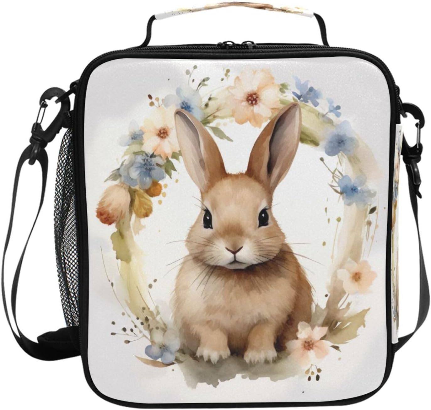 Cute Easter Bunny Lunch Box Bag Large for Boys Girls Kid Insulated Lunch Bags Food Container Reusable Lunchbox Leakproof Bento Bag Lunch Tote Bag for Women Men School Travel Daytrip