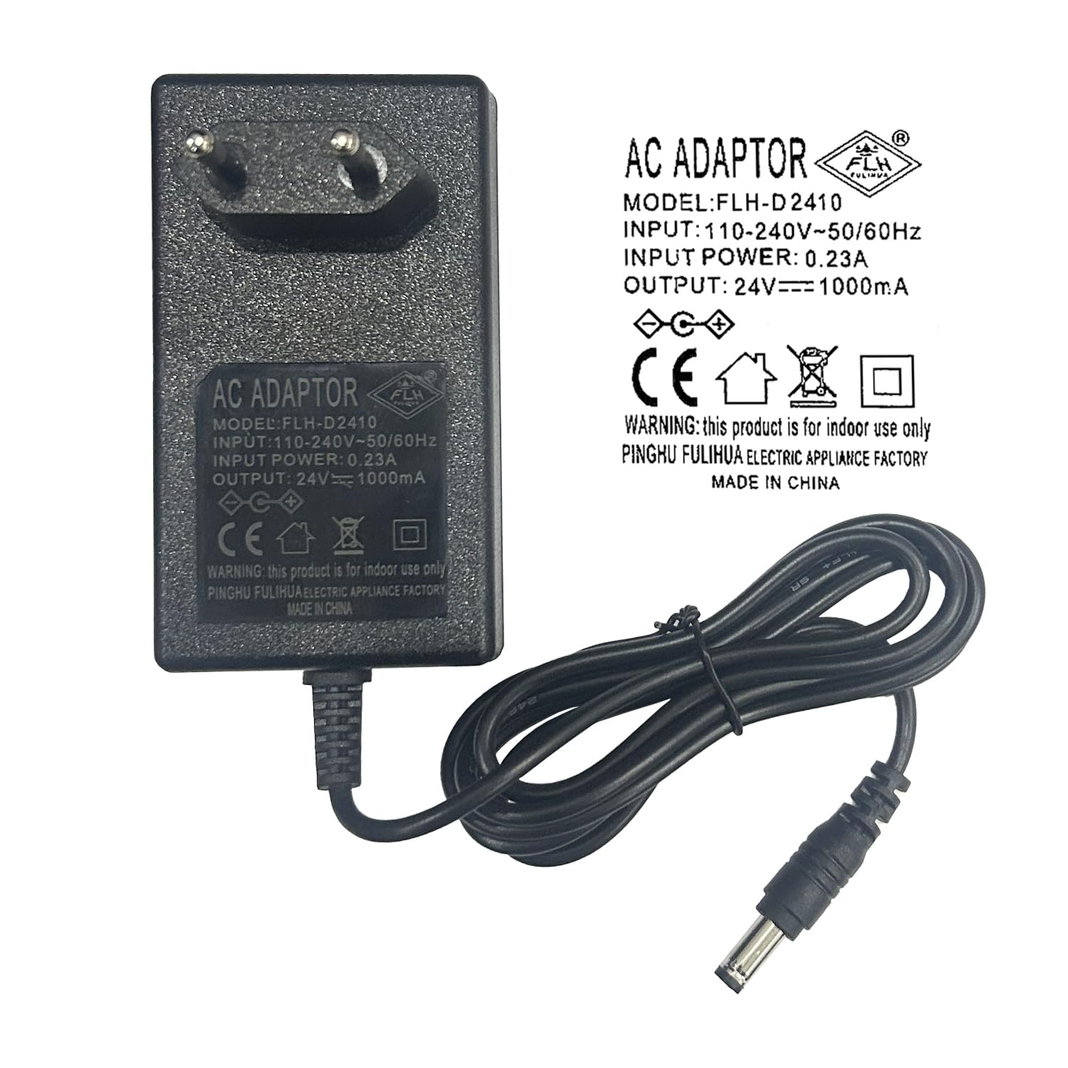 Chargeur de Voiture Électrique pour Enfants POLYNX 24V 1000 mA, Chargeur de Batterie 24V 1A avec Câble de Charge Directe