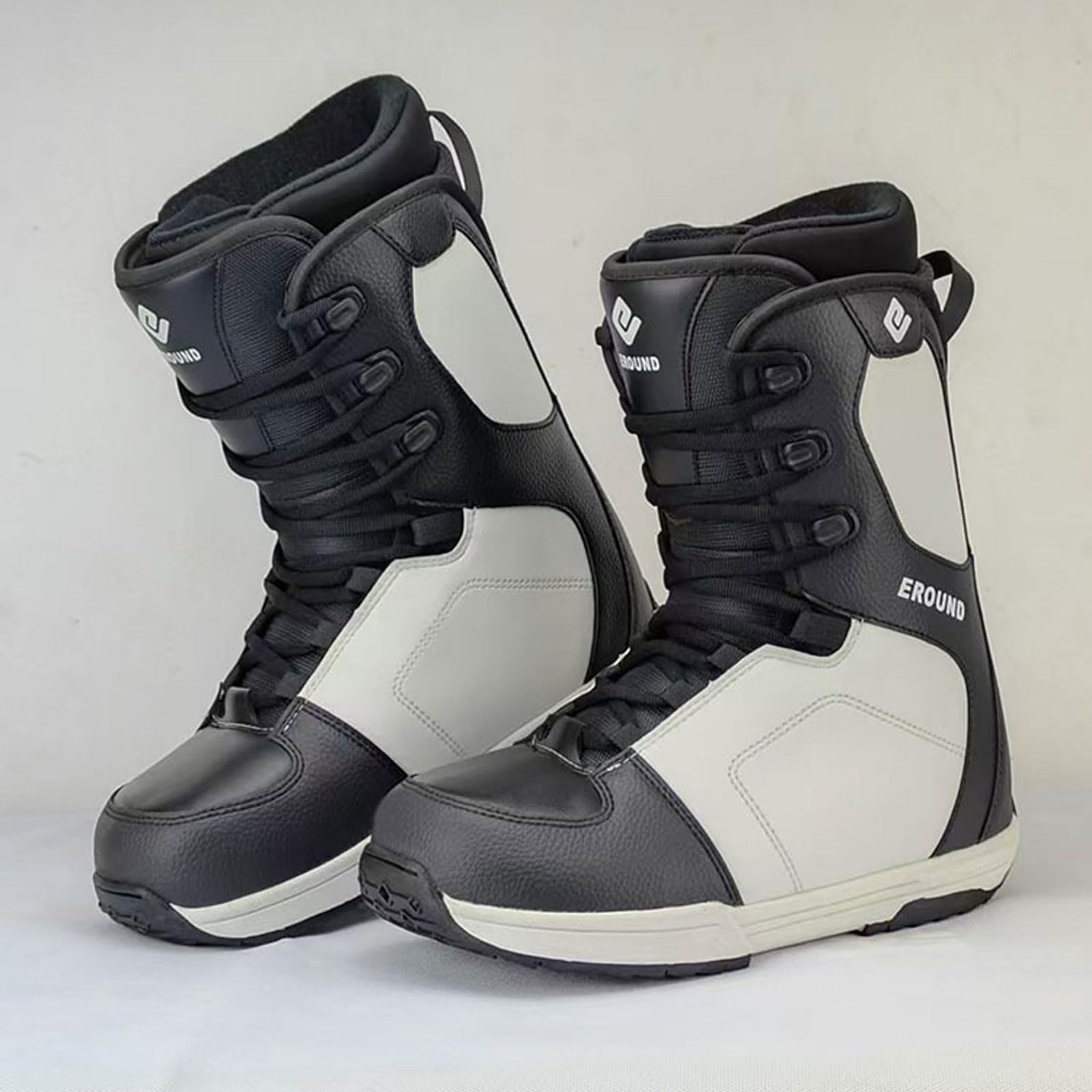 Botas de Snowboard para Hombre Mujer,All Mountain Freeride Freestyle Bota Blanda Zapatos de Snowboard Niños Agarre Firme y Antideslizante Ajuste cómodo Todas Las Tallas 28-46
