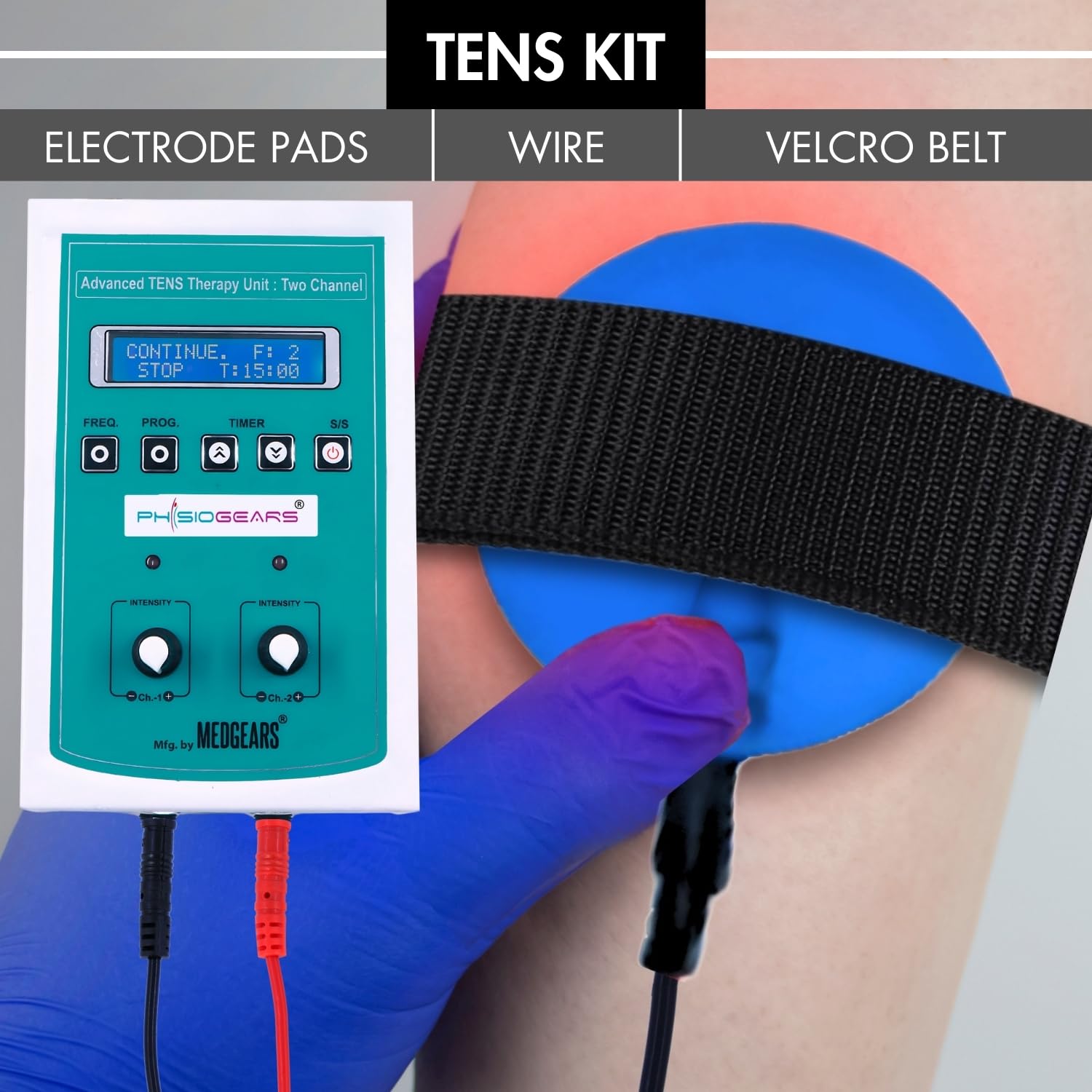 Dr Pt Tens 2 Channel Tens Machine Accessories Combo Kit A Set 2 Wiring, 4 Pad and 1 Valacro physiotherapy device with relief from pain relief Dr Pt Tens 2 Channel Tens Machine Accessories Combo Kit A Set 2 Wiring, 4 Pad and 1 Valacro physiotherapy device with relief from pain relief
