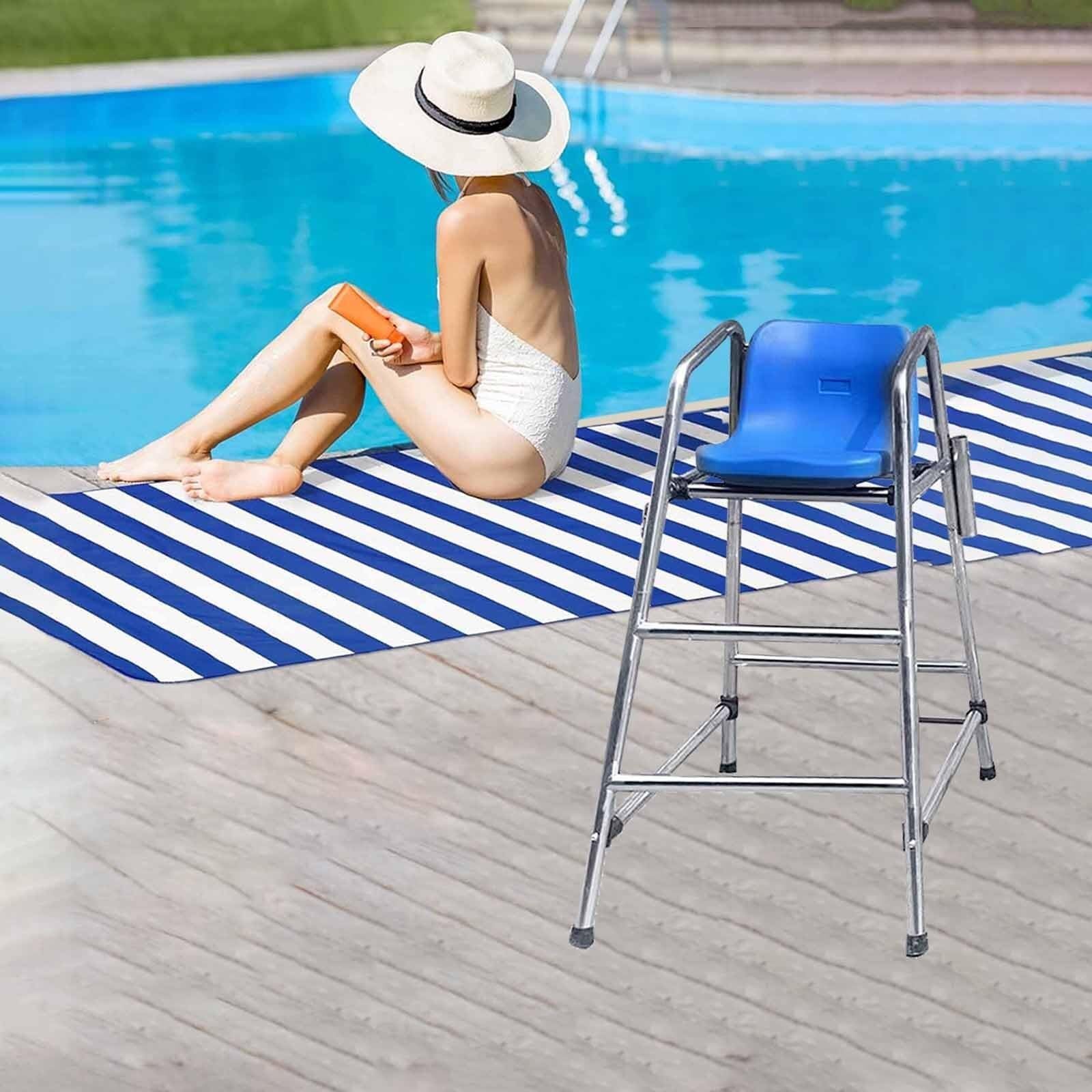 Chaise de sauveteur en acier inoxydable durable avec crochet pour pare-soleil