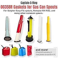 Vista 2 de Paquete de 6 sellos de juntas de boquilla de gasolina – Sellos de goma de repuesto para gasolina/jarra de combustible
