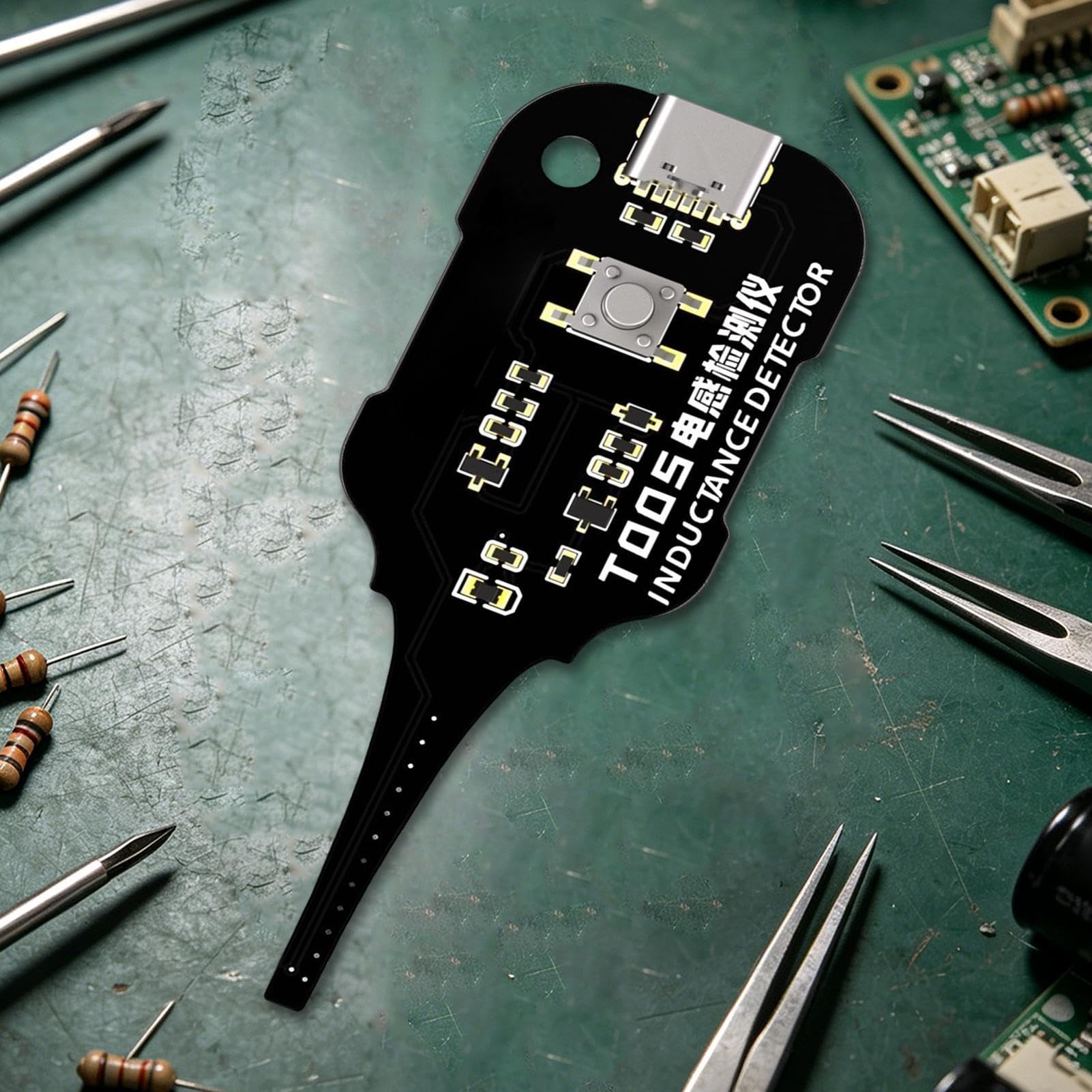 Tester Di Induttanza Per Pcb | Misuratore Portatile Preciso - Induzione Elettromagnetica, Rilevamento Guasti Rapido Per Principianti Elettricisti Riparazione Telefoni Circuito Chip Elettronica Man