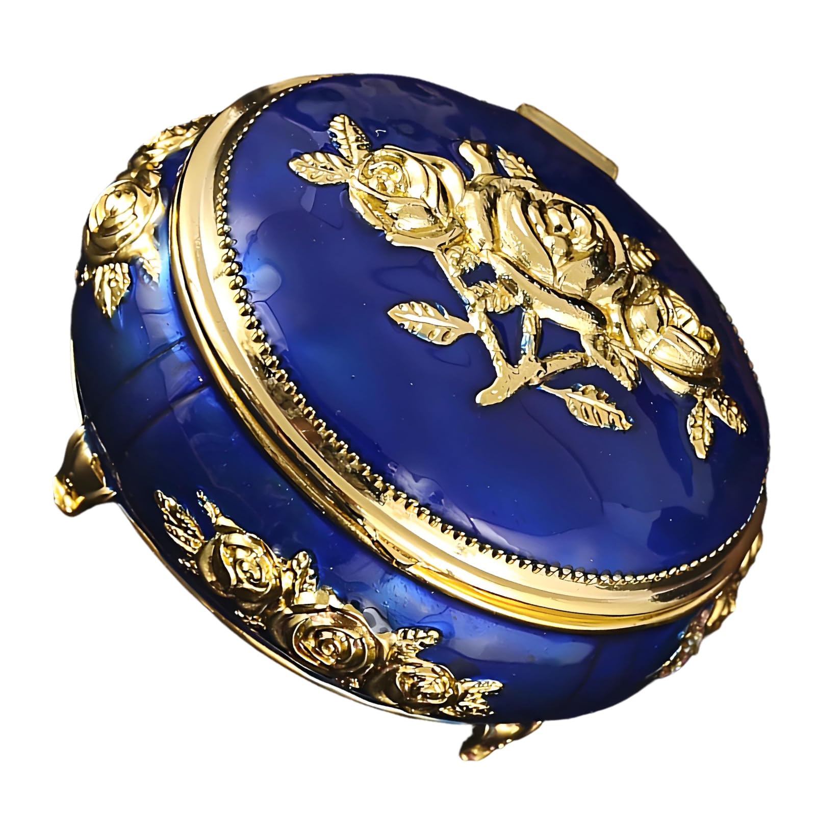 Obotsnoi Sturdy Alloy Ornamental Jewelry Box Featuring Smooth Opening Mechanism and Spacious Interior Stylish Jewelry Planner