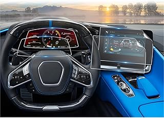 For 2024 2025 Chevy Corvette C8 ZR1 Screen Protector - (4PCS) Nano Film - Corvette 2022 2023 2024 2025 12 Inch Touchscreen & Instrument Accessories