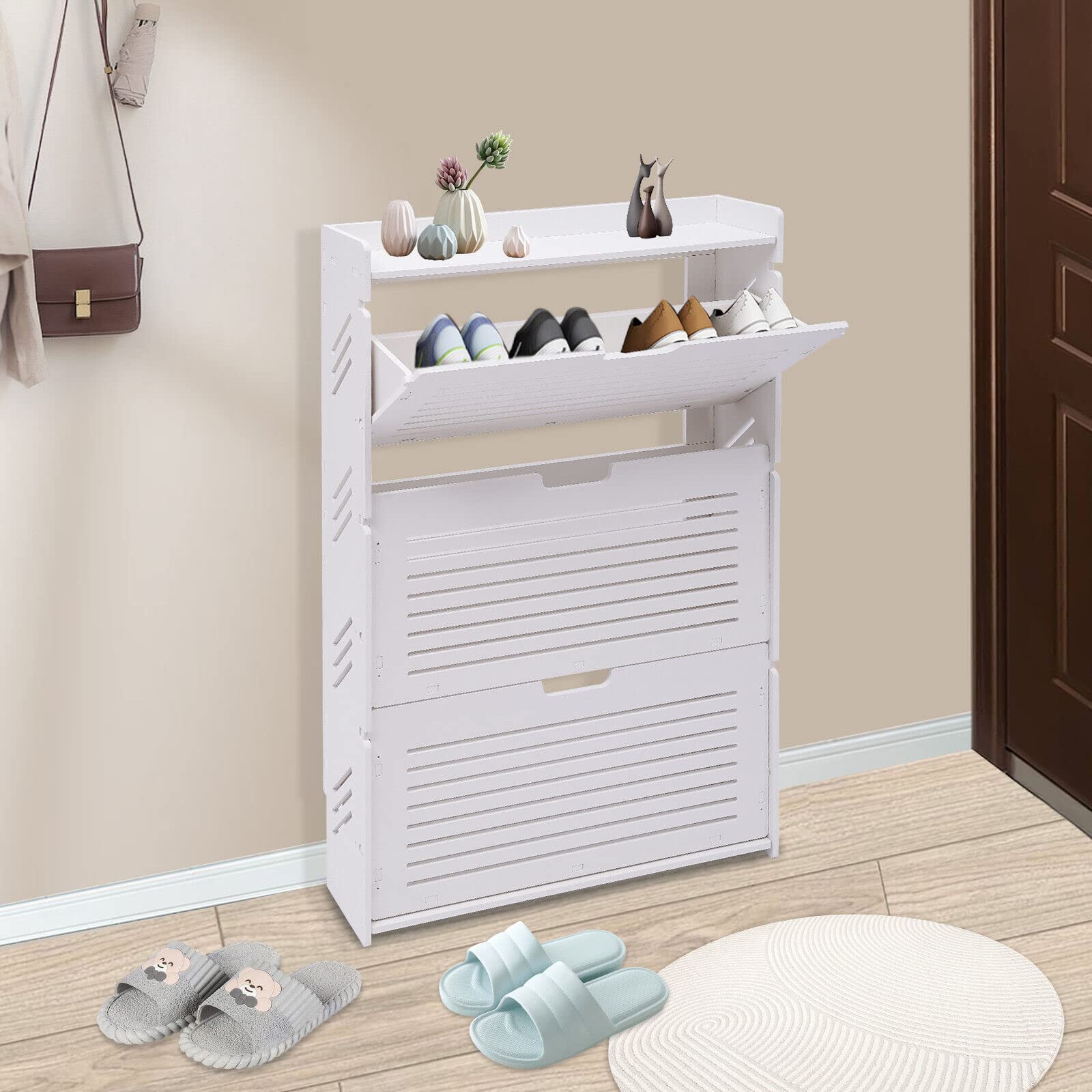 Buy BILPIKOGoo 3 Drawer Shoe Freestanding Shoe Rack Storage