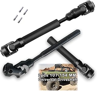2pcs RC Drive Shaft 109-154mm for 1/10 SCX10ï¼ŒSCX10-II RTR,ï¼ˆ109-154mmï¼‰
