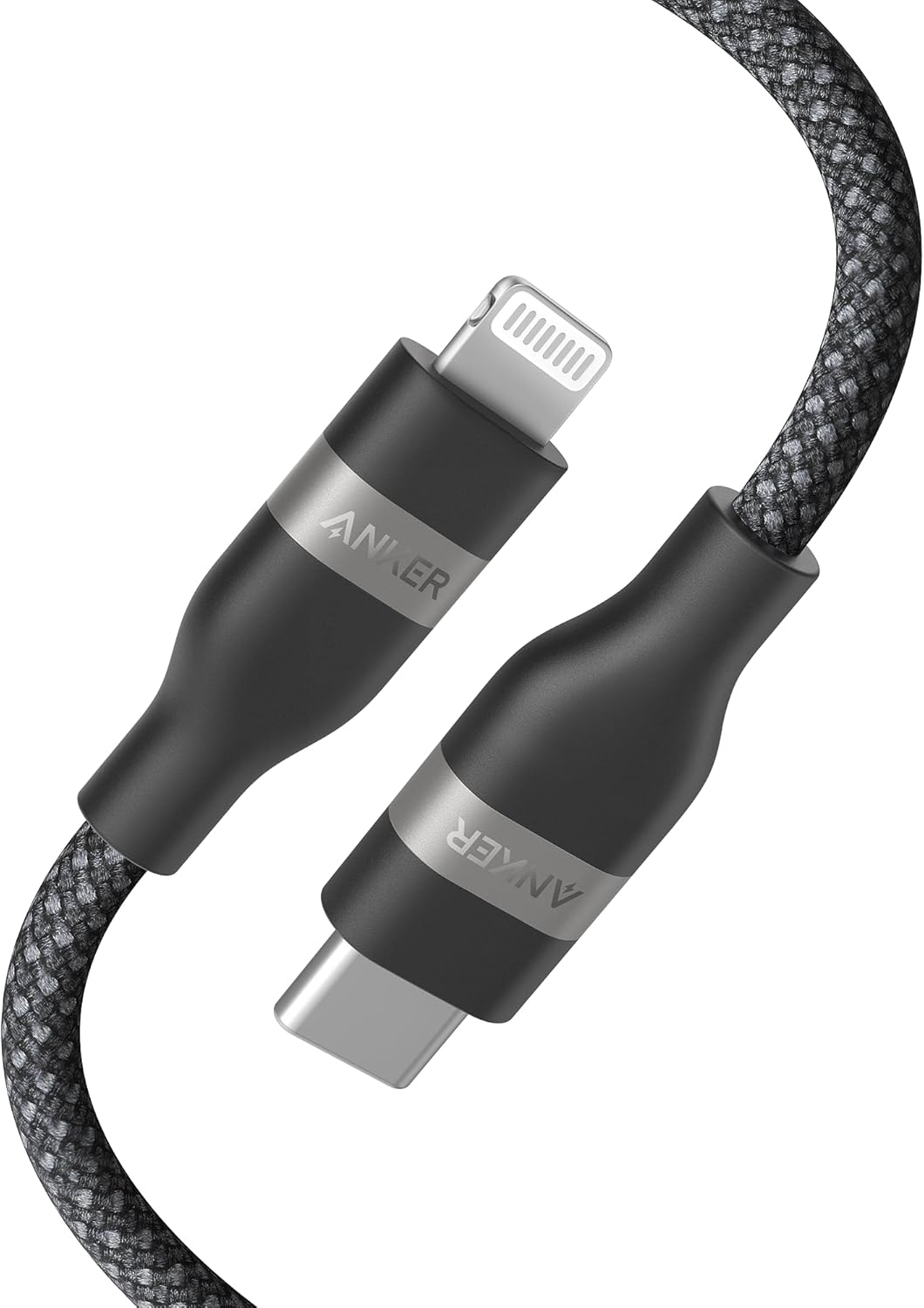 Anker USB C to Lightning Cable, 3 FT Upcycled-Braided USB C to Lightning Cord&Anker USB to USB C Cable [2 Pack, 3FT], USB A to USB C Charger Cord for Samsung Galaxy S10 S10+, LG V30