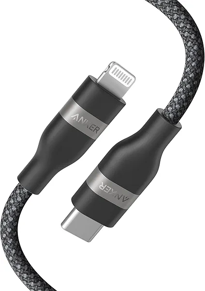 Anker USB C to Lightning Cable, Upcycled-Braided USB C to Lightning Cord, Ultra-Fast Charging Cable for iPhone 14/13/12/11 Series and More (3FT)